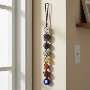 Energized 7 Chakra Wall Hanging with Evil Eye